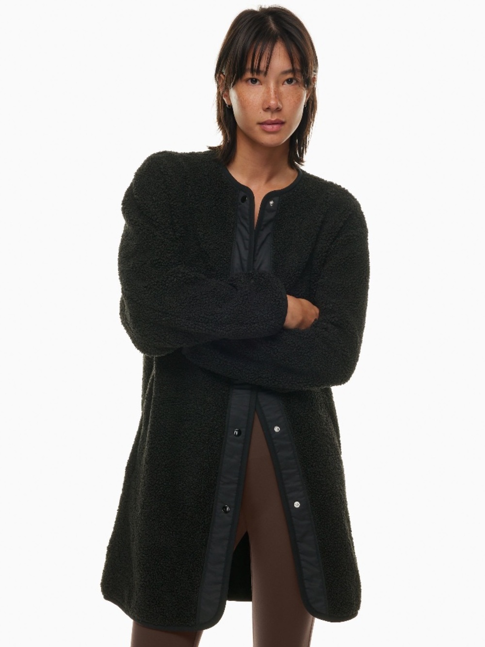 Wilfred Free Sherpa Long Liner Fleece Jacket